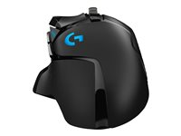 Souris de jeu Logitech G502 (Hero) - Souris - optique - 11 boutons - sans fil, filaire - 2.4 GHz - récepteur sans fil USB 910-005568