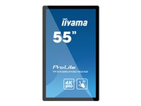 iiyama ProLite TF5538UHSC-B2AG - Classe de diagonale 55" écran LCD rétro-éclairé par LED - signalétique numérique interactive - avec écran tactile (multi-touches) - 4K UHD (2160p) 3840 x 2160 - noir mat TF5538UHSC-B2AG