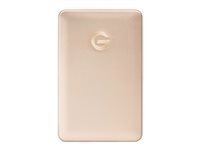 G-Technology G-DRIVE mobile USB-C GDMUC10001BGB - Apple Exclusive - disque dur - 1 To - externe (portable) - 2.5" - USB 3.1 Gen 1 (USB-C connecteur) - 7200 tours/min - or 0G04843