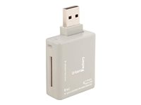 Urban Factory Card Reader Crazy USB 2.0 for SD and micro SD, Grey - Lecteur de carte (MS, MMC, SD, MS PRO Duo, miniSD, RS-MMC, TransFlash, microSD, SDHC, MS Micro) - USB 2.0 MCR05UF