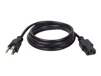 Tripp Lite 12ft Computer Power Cord Cable 5-15P to C13 10A 18AWG 12' - Câble d'alimentation - NEMA 5-15 (M) pour IEC 60320 C13 - 3.7 m - noir P010-012