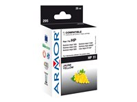 Armor - 30 ml - jaune - compatible - cartouche d'encre (alternative pour : HP 11) - pour HP Business Inkjet 1200, 2300, 2800; DesignJet 110, 70; Officejet 91XX; Officejet Pro K850 K20248