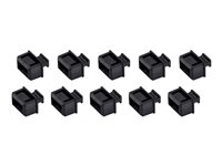 StarTech.com Housse anti-poussière pour SFP - Paquet de 10 - Couvertures anti-poussière pour port à fibre optique SFP / SFP+ (SFPCAP10) - Housse de protection - noir (pack de 10) SFPCAP10