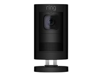 Ring Stick Up Cam Battery - Caméra de surveillance réseau - extérieur, intérieur - résistant aux intempéries - couleur (Jour et nuit) - 1080p - audio - sans fil - Wi-Fi 8SS1S8-BEU0