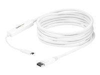 StarTech.com Câble adaptateur USB-C vers DisplayPort 4K 60 Hz de 3 m - Câble USB Type-C vers DP en blanc - Adaptateur vidéo externe - STM32F072CBU6 - USB-C - DisplayPort - blanc CDP2DPMM3MW