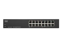 Cisco Small Business SG110-16HP - Commutateur - non géré - 8 x 10/100/1000 + 8 x 10/100/1000 (PoE) - de bureau, fixation murale - PoE (64 W) SG110-16HP-EU