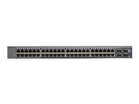 NETGEAR Smart GS748T - V5 - commutateur - L3 Lite - Géré - 48 x 10/100/1000 + 2 x Gigabit SFP + 2 x SFP Gigabit combiné - de bureau, Montable sur rack GS748T-500EUS