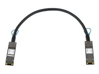 StarTech.com Câble QSFP+ à connexion directe de 50 cm - Compatible avec Juniper EX-QSFP-40GE-DAC50CM - Cordon QSFP+ 40G - Twinax passif - Câble d'attache directe 40GBase - QSFP+ verrouillé pour QSFP+ verrouillé - 50 cm - twinaxial - SFF-8436 - passif - noir EXQSFP4050CM