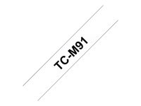 Brother TCM91 - Mat - 9 mm x noir sur transparent - ruban - pour P-Touch PT-2000, PT-3000, PT-500, PT-5000, PT-8E TCM91