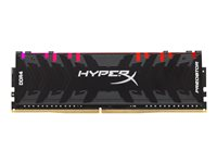 HyperX Predator RGB - DDR4 - 16 Go: 2 x 8 Go - DIMM 288 broches - 4000 MHz / PC4-32000 - CL19 - 1.35 V - mémoire sans tampon - non ECC - noir HX440C19PB3AK2/16