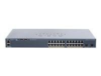 Cisco Catalyst 2960X-24TD-L - Commutateur - Géré - 24 x 10/100/1000 + 2 x SFP+ - de bureau, Montable sur rack WS-C2960X-24TD-L