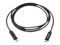 Toshiba - Câble Thunderbolt - USB-C (M) pour USB-C (M) - USB 3.1 Gen 2 / Thunderbolt 3 - 1.5 m - actif - noir - pour Dynabook Toshiba Portégé X20, X30; Toshiba Tecra X40; Portégé X20; Tecra X40 PA5292U-1TAC