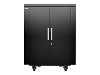 APC NetShelter CX Secure Soundproof Server Room in a Box Enclosure - Shock Packaging - Rack armoire - avec unité de distribution d'alimentation - noir - 18U - 19" AR4018SPX429