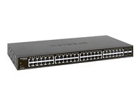 NETGEAR Smart GS348T - Commutateur - intelligent - 48 x 10/100/1000 + 4 x SFP - de bureau, Montable sur rack GS348T-100EUS