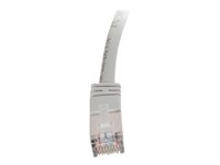 C2G Cat5e Booted Shielded (STP) Network Patch Cable - Cordon de raccordement - RJ-45 (M) pour RJ-45 (M) - 5 m - STP - CAT 5e - Moulé - gris 83754