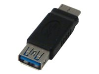 MCL - Adaptateur USB - Micro-USB de type B (M) pour USB type A (F) - USB 3.0 OTG - 9 cm USB3-AF/AHBMO