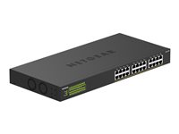 NETGEAR GS324PP - Commutateur - non géré - 24 x 10/100/1000 (PoE+) - de bureau, Montable sur rack - PoE+ (380 W) GS324PP-100EUS