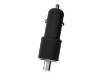 BIGBEN Connected Force Power - Adaptateur d'alimentation pour voiture - 25 Watt - PD (24 pin USB-C) - noir FPLICAC1C25WPDB