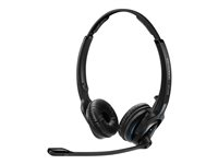 EPOS I SENNHEISER IMPACT MB Pro 2 - Micro-casque - sur-oreille - Bluetooth - sans fil - noir avec anneau bleu 506044