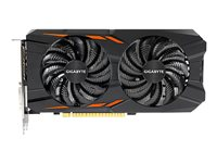 Gigabyte GeForce GTX 1050 Ti Windforce OC 4G - Carte graphique - GF GTX 1050 Ti - 4 Go GDDR5 - PCIe 3.0 x16 - DVI, DisplayPort, 3 x HDMI GV-N105TWF2OC-4GD