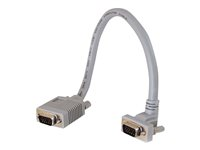 C2G Premium SXGA 90° Up Angled - Rallonge de câble VGA - HD-15 (VGA) (M) pour HD-15 (VGA) (F) - 10 m - connecteur à 90° 81057