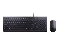 Lenovo Essential Wired Combo - Ensemble clavier et souris - USB - R.-U. 4X30L79921