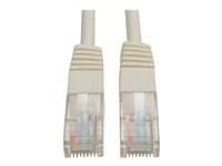 Tripp Lite 25ft Cat5e / Cat5 350MHz Molded Patch Cable RJ45 M/M White 25' - Cordon de raccordement - RJ-45 (M) pour RJ-45 (M) - 7.62 m - UTP - CAT 5e - moulé, bloqué - blanc N002-025-WH