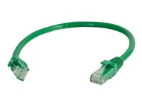 C2G Cat5e Booted Unshielded (UTP) Network Patch Cable - Cordon de raccordement - RJ-45 (M) pour RJ-45 (M) - 5 m - UTP - CAT 5e - moulé, sans crochet, bloqué - vert 83205