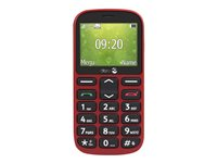 DORO 1360 - Téléphone de service - double SIM - RAM 8 Mo - Écran LCD - 240 x 320 pixels - rear camera 0,08 MP - rouge 7382