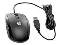 HP Essential - Souris - droitiers et gauchers - optique - 3 boutons - filaire - USB - noir - pour Chromebook 11 G8, 11A G8, 14 G6; Chromebook Enterprise 14 G6; Chromebook x360 2TX37AA