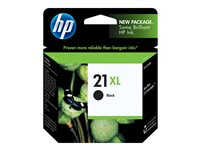 HP 21XL - 12 ml - à rendement élevé - noir - original - cartouche d'encre - pour Deskjet D1530, F2185, F2187, F2224, F2280, F2288, F2290, F375, F4175, F4188, F4190, F4194 C9351CE#UUS