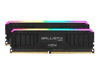 Ballistix MAX RGB - DDR4 - kit - 32 Go: 2 x 16 Go - DIMM 288 broches - 4000 MHz / PC4-32000 - CL18 - 1.35 V - mémoire sans tampon - non ECC - noir BLM2K16G40C18U4BL