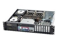 Supermicro SC523 L-410B - Montable sur rack - 2U - ATX 410 Watt - noir CSE-523L-410B