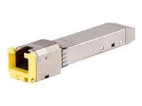 HPE Aruba Cat5e - Module transmetteur SFP (mini-GBIC) - 1GbE - 1000Base-T - RJ-45 - jusqu'à 100 m - pour Edgeline e920; HPE Aruba 6000 12, 6000 24, 6000 48, 6200F 12, 6200M 24; CX 10000, 8360 J8177D