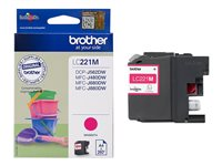 Brother LC221M - Magenta - original - cartouche d'encre - pour Brother DCP-J562DW, MFC-J480DW, MFC-J680DW, MFC-J880DW LC221M