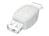 StarTech.com Changeur / Inverseur de genre USB - Coupleur / Adaptateur USB A vers A - F/F - Blanc - Inverseur de connexion USB - USB (F) pour USB (F) - pour P/N: USBEXTAA_6, USBFAB_10, USBFAB_15, USBFAB_6 GCUSBAAFF