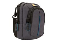 Case Logic Compact Camera Case with storage DCB-302 - Étui pour appareil photo - polyester - gris DCB302GY