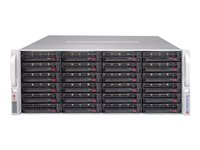 Supermicro SC847 E1C-R1K28JBOD - Montable sur rack - 4U - SATA/SAS - hot-swap 1280 Watt - noir CSE-847E1C-R1K28JBOD