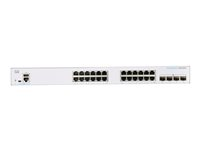 Cisco Business 350 Series CBS350-24T-4X - Commutateur - C3 - Géré - 24 x 10/100/1000 + 4 x 10 Gigabit SFP+ - Montable sur rack CBS350-24T-4X-EU