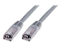 Uniformatic - Câble réseau - RJ-45 (M) pour RJ-45 (M) - 1 m - SFTP - CAT 5e - moulé, bloqué - gris 20101