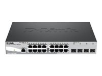 D-Link DGS 1210-20/ME - Commutateur - Géré - 16 x 10/100/1000 + 4 x Gigabit SFP - de bureau, Montable sur rack - AC 100/230 V DGS-1210-20/ME