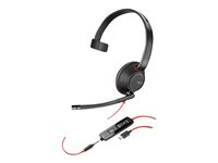 Plantronics Blackwire 5210 - 5200 Series - casque - sur-oreille - filaire - jack 3,5mm, USB-C 207587-01